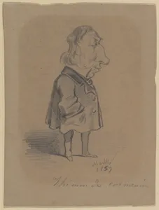 Caricature of Louis Marie de la Haye, Vicomte de Cormenin (alias Timon)