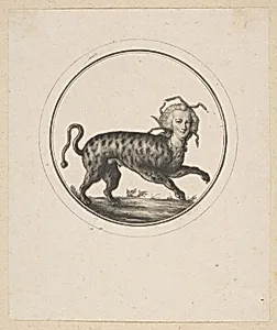 Caricature Showing Marie Antoinette as a Leopard
