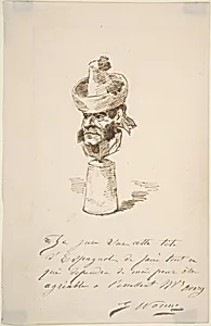 Caricatured Head of a Spaniard