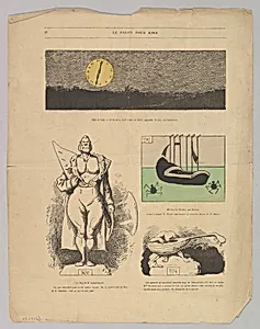 Caricatures of paintings by Daubigny and others in Le Salon Pour Rire by André Gill|Charles-François Daubigny