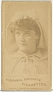 Carrie Turner, from the Actors and Actresses series (N45, Type 1) for Virginia Brights Cigarettes by Allen & Ginter