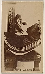 Carrie Wilson, from the Actresses series (N245) issued by Kinney Brothers to promote Sweet Caporal Cigarettes by Kinney Brothers Tobacco Company