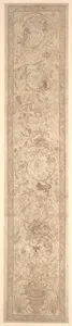 Cartoon for the embroidery of an orphrey bearing Medici arms combined with Arms of the House of Austria