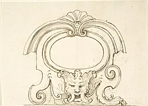 Cartouche with a Mask