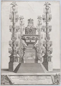 Catafalco Eretto Nella Basilica Vaticana ...per Alessandro VIII