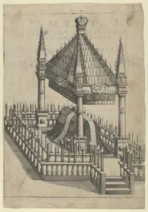 Catafalque for Prince Gottfried Maria Ignaz, frontispiece to 'Lacrymae Conjugales et Parentales... '