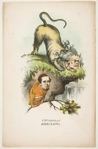 Catamaran and Speel's Owl (Charlotte Chushman and Joseph A. Speel), from The Comic Natural History of the Human Race