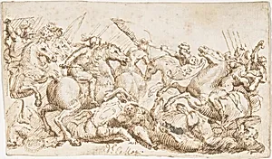 Cavalry Engagement by Francesco Allegrini