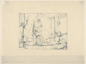 Cave Life in Vicksburg during the Seige (from Confederate War Etchings)