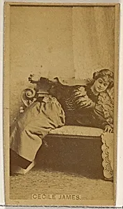 Cecile James, from the Actors and Actresses series (N45, Type 8) for Virginia Brights Cigarettes by Allen & Ginter