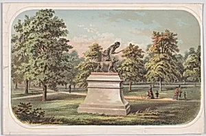 Central Park, Statue of the Indian Hunter by Anonymous, American, 19th century|John Quincy Adams Ward