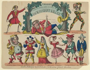 Characters and Scenes, from Jack and the Giant Killer, Plate 1 for a Toy Theater