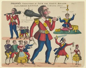 Characters, from Jack and the Giant Killer, Plate 3 for a Toy Theater