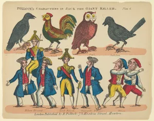 Characters, from Jack and the Giant Killer, Plate 6 for a Toy Theater