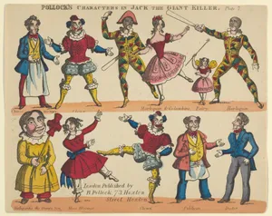Characters, from Jack and the Giant Killer, Plate 7 for a Toy Theater