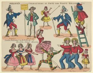 Characters, from Jack and the Giant Killer, Plate 8 for a Toy Theater