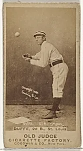 Charles Edward "Charlie" Duffee, 2nd Base, St. Louis Browns, from the Old Judge series (N172) for Old Judge Cigarettes by Goodwin & Company