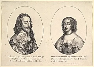 Charles I and Henrietta Maria by Charles I, King of England, Scotland, Wales and Ireland|Henrietta Maria, Queen of England|Wenceslaus Hollar|Anthony van Dyck
