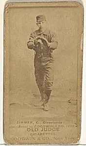 Charles Louis "Chief" Zimmer, Catcher, Cleveland, from the Old Judge series (N172) for Old Judge Cigarettes by Goodwin & Company