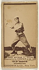 Chas. Brynan, Pitcher, Chicago, from the Old Judge series (N172) for Old Judge Cigarettes by Goodwin & Company