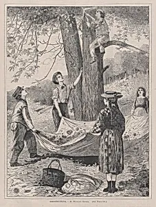 Chestnutting (from "Every Saturday," Vol. I, New Series)