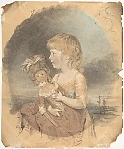 Child Holding a Doll