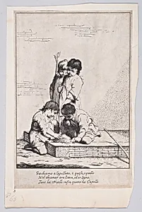 Children playing "à Capelletto" by Giuseppe Maria Crespi