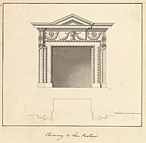 Chimney to the Parlour, Houghton Hall, Norfolk