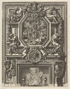 Chimney with a Bacchanal over the Mantle from 'Grandes Cheminée'