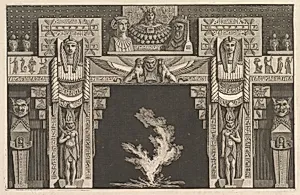 Chimneypiece in the Egyptian style, from Diverse Maniere d'adornare i cammini (...) (Different Ways of ornamenting chimneypieces and all other parts of houses) by Giovanni Battista Piranesi