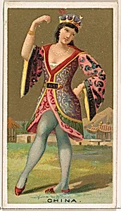 China, from the Dancing Girls of the World series (N185) issued by Wm. S. Kimball & Co. by William S. Kimball & Company