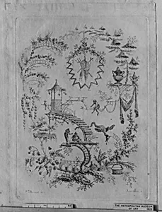 Chinoiserie from Nouvelle Suite de Cahiers arabesques chinois a l'usage des dessinateurs et des peintres by Anne Allen|Jean Pillement