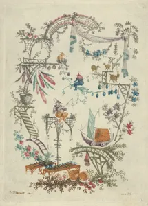 Chinoiserie from Nouvelle Suite de Cahiers arabesques chinois a l'usage des dessinateurs et des peintres