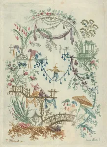 Chinoiserie from Nouvelle Suite de Cahiers arabesques chinois a l'usage des dessinateurs et des peintres
