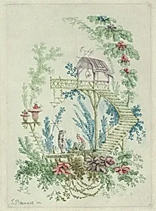Chinoiserie from Nouvelle Suite de Cahiers de dessins chinois a l'usage des dessinateurs et des peintres (Nr 1) by Anne Allen|Jean Pillement