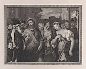 Christ and the adulteress by Carlo Raimondi