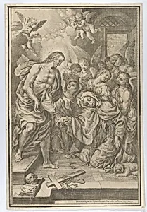 Christ appearing to Saint Margaret of Cortona by Pietro Marchesini