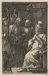 Christ before Caiaphas, from "The Passion" by Albrecht Dürer