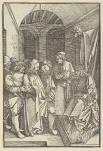 Christ before Herod in a Hall, from Speculum passionis domini nostri Ihesu Christi
