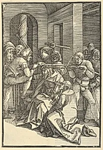 Christ Crowned with Thorns, from Speculum passionis domini nostri Ihesu Christi by Hans Schäufelein|Ulrich Pinder|Friedrich Peypus