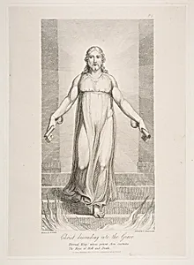 Christ Descending into the Grave, from "The Grave," a Poem by Robert Blair by Robert Blair|Rudolph Ackermann, London|Luigi Schiavonetti|William Blake