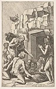 Christ in Limbo, after Raphael by Nicolas Beatrizet|Tommaso Barlacchi|Raphael (Raffaello Sanzio or Santi)