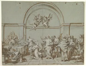 Christ in the House of Martha and Mary (Luke 10:38-42)