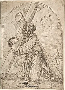 Christ Kneeling, Carrying the Cross