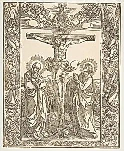 Christ on the Cross between the Virgin and Saint John by Albrecht Dürer