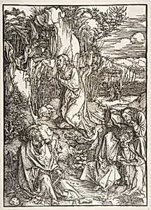 Christ on the Mount of Olives, from The Large Passion by Albrecht Dürer