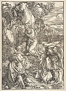 Christ on the Mount of Olives, from "The Large Passion" by Albrecht Dürer