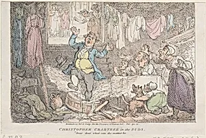 Christopher Crabtree in the Suds: "Dear, dear what can the matter be" by John Britton|Thomas Rowlandson|Longman, Hurst, Rees and Orme