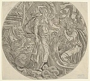 Circe Giving a Drink to Ulysses's Companions by Antonio Fantuzzi|Parmigianino (Girolamo Francesco Maria Mazzola)