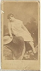 Clara Davis, from the Actors and Actresses series (N45, Type 1) for Virginia Brights Cigarettes by Allen & Ginter